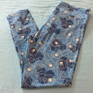Blue Minnie Mouse LuLaRoe Leggings